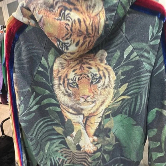 💋Aviator Nation Jungle Tiger Hoodie 032 - Picture 3 of 3